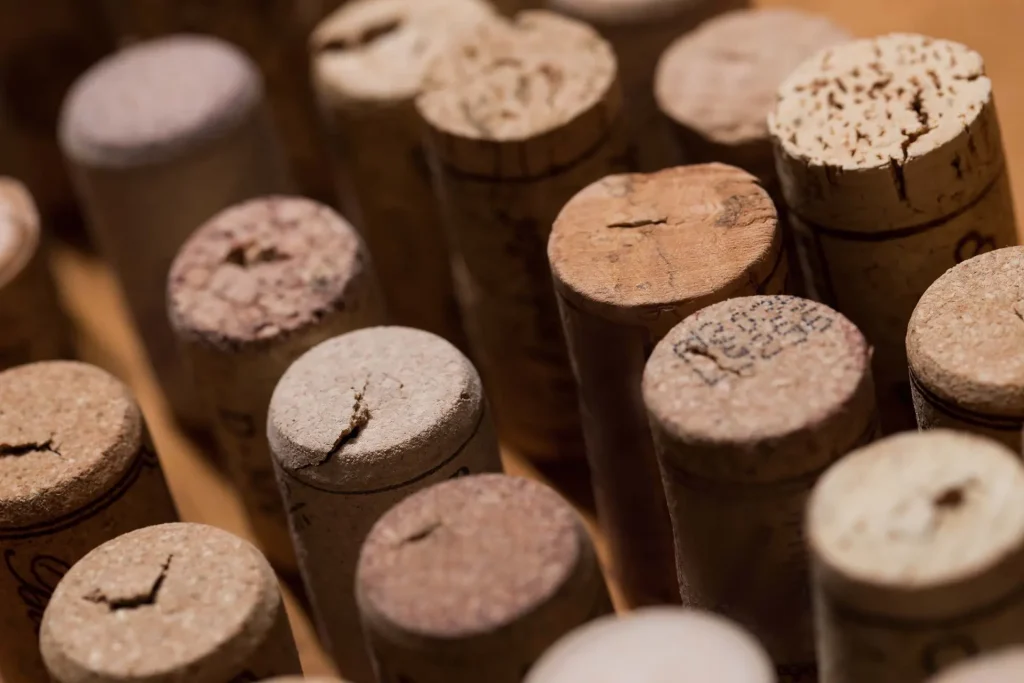 Corchos de vino listos para reutilizar